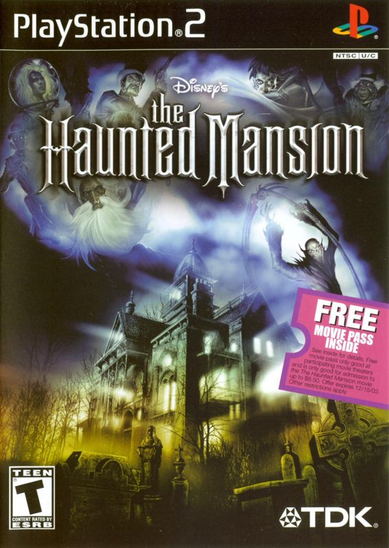 Haunted Mansion box art for Playstation 2